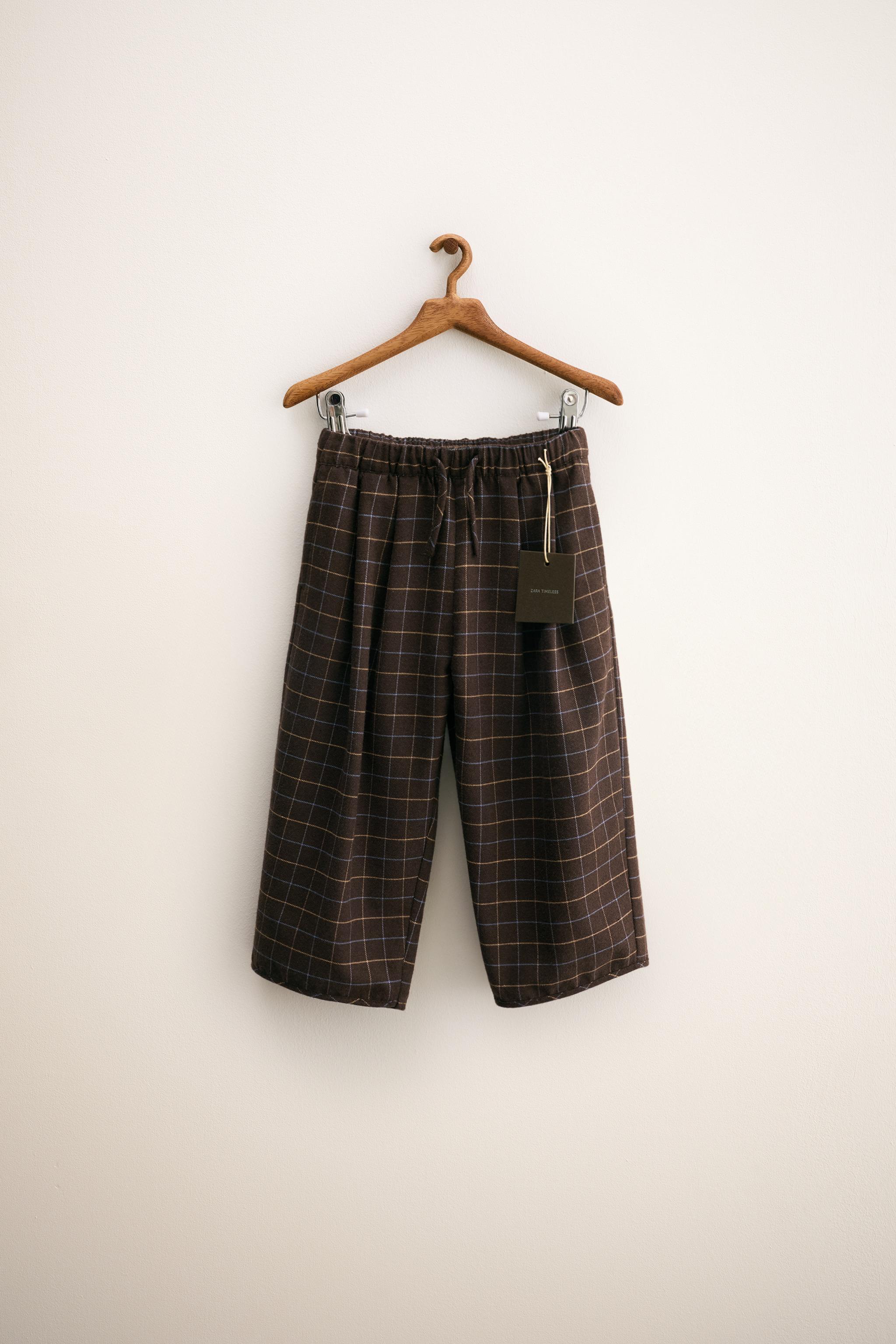 ZARA TIMELESS - PANTALON À CARREAUX